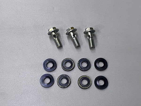 カワサキトリプル用対策オイルポンプバンジョーセット